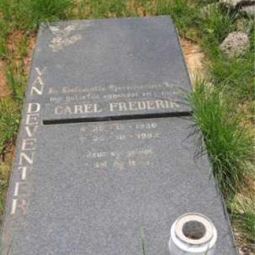 DEVENTER  Carel Frederik, van 1936-1992