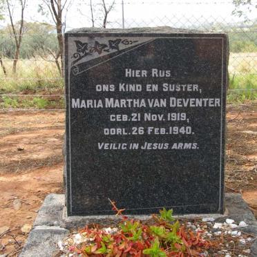 DEVENTER Maria Martha, van 1919-1940
