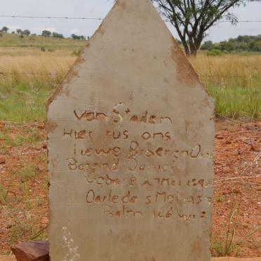 STADEN Barend Daniel, van 1895-19?7