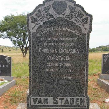 STADEN Christina Catharina, van 1886-1962