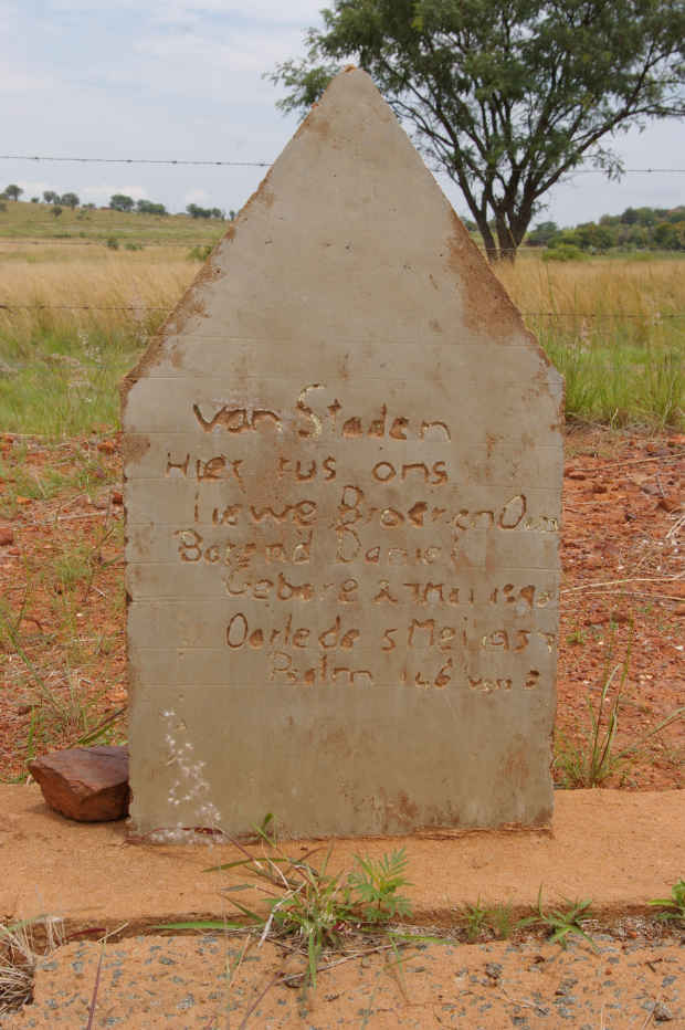 STADEN Barend Daniel, van 1895-19?7