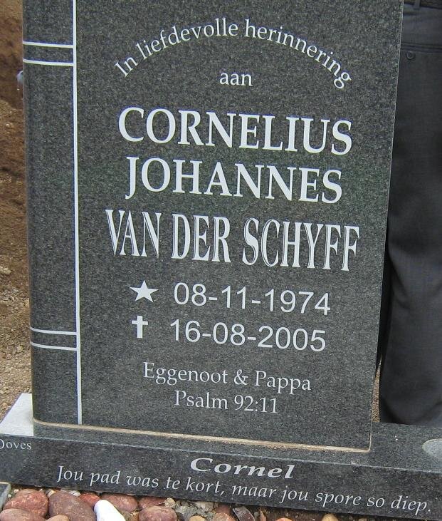 SCHYFF Cornelius Johannes, van der 1974-2005