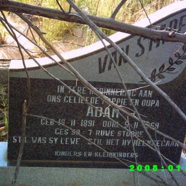 STADEN Adam, van 1891-1969