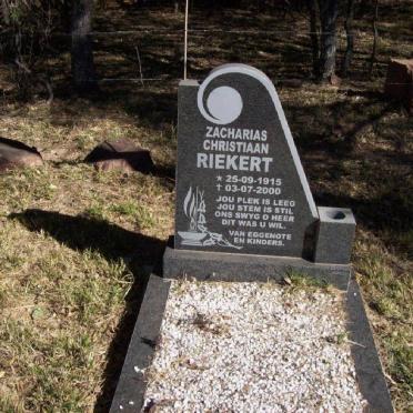 RIEKERT Zacharias Christiaan 1915-2000