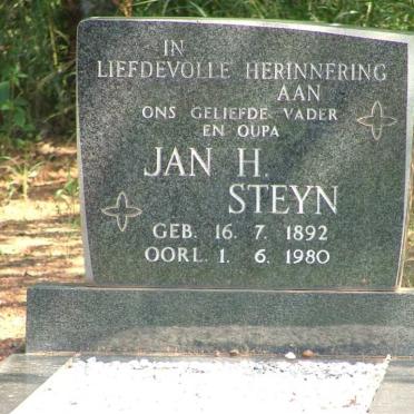 STEYN Jan H. 1892-1980