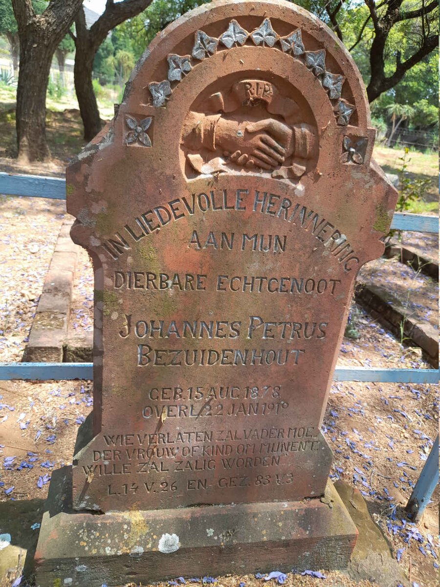 BEZUIDENHOUT Johannes Petrus 1878-1919