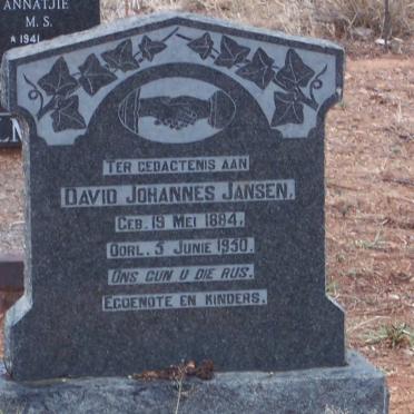 JANSEN David Johannes 1884-1950