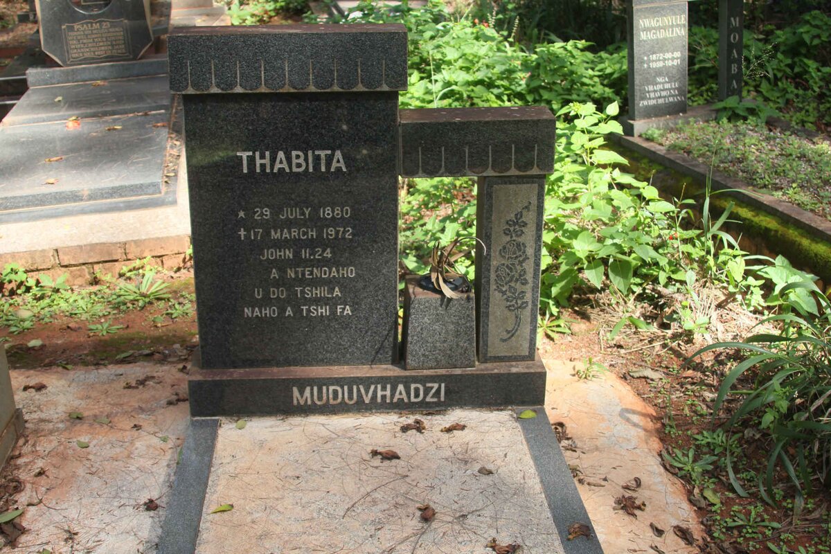 MUDUVHADZI Thabita 1880-1972
