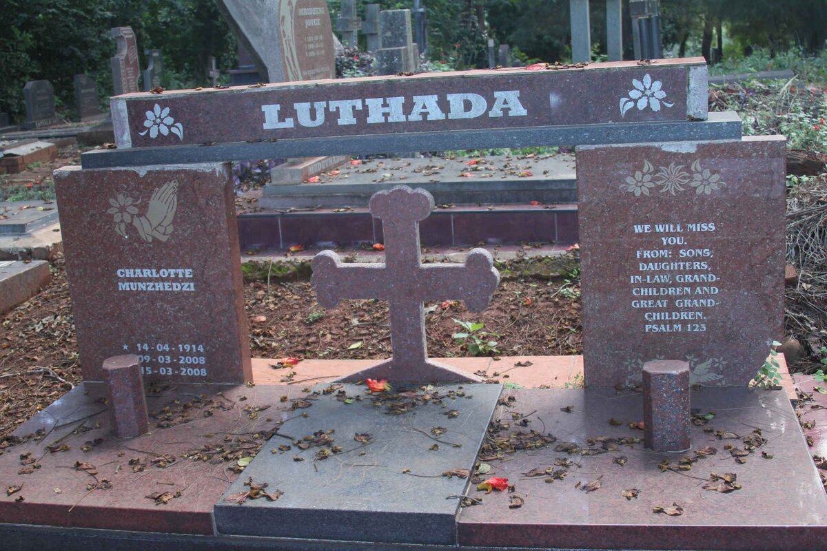 LUTHADA Charlotte Munzhedzi 1914-2008