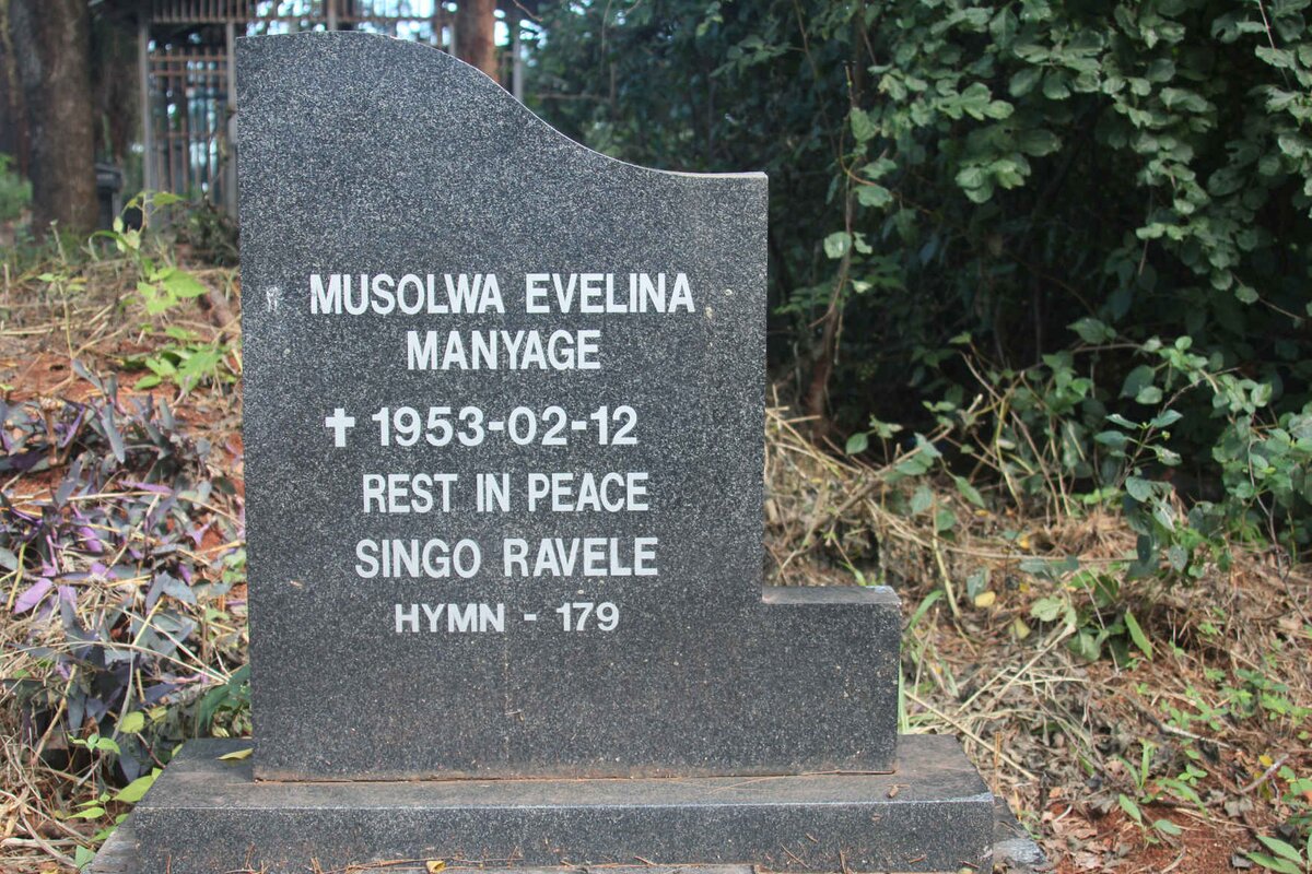 MANYAGE Musolwa Evelina -1953