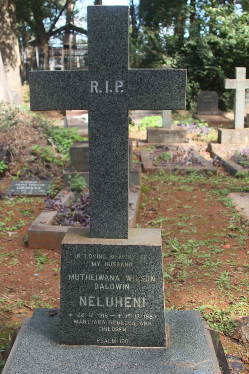 NELUHENI Mutheiwana Wilson Baldwin 1916-1987