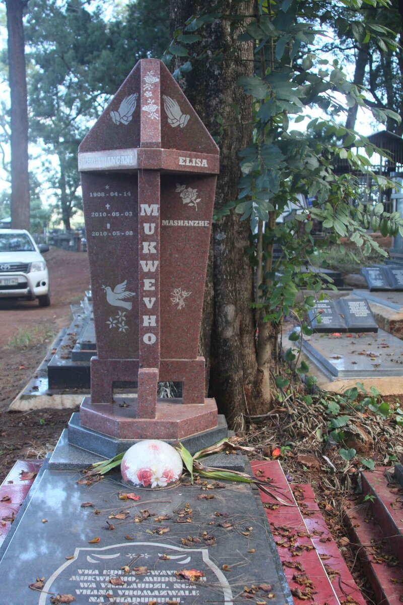 MUKWEVHO Elisa Mashanzhe 1908-2010