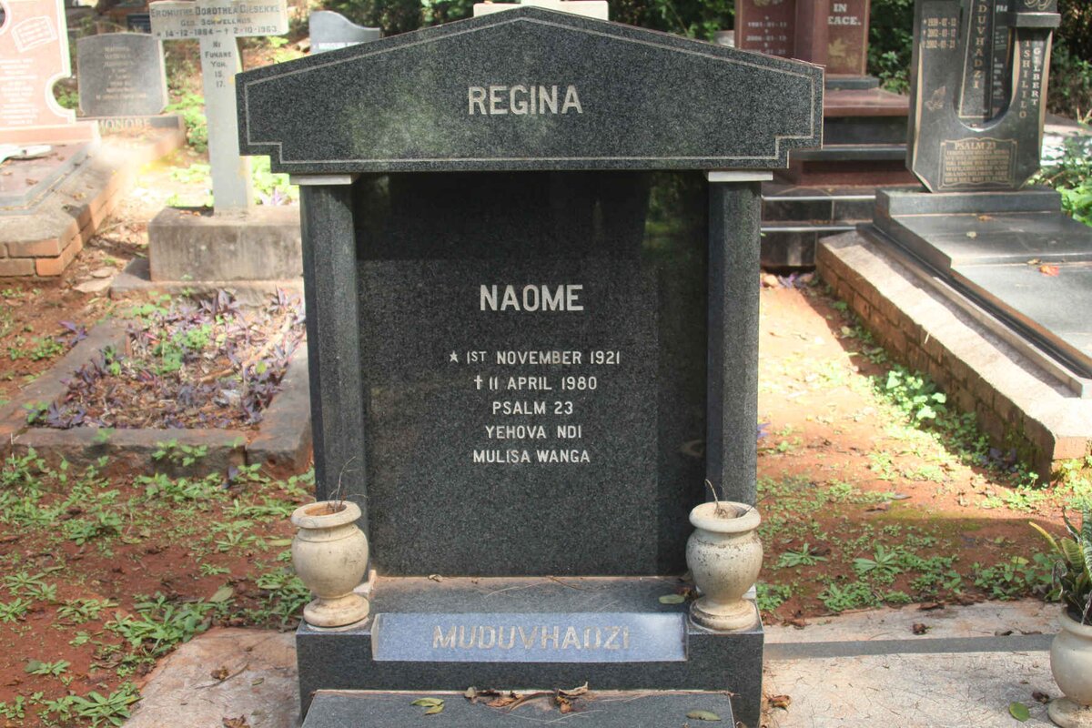 MUDUVHADZI Naome 1921-1980