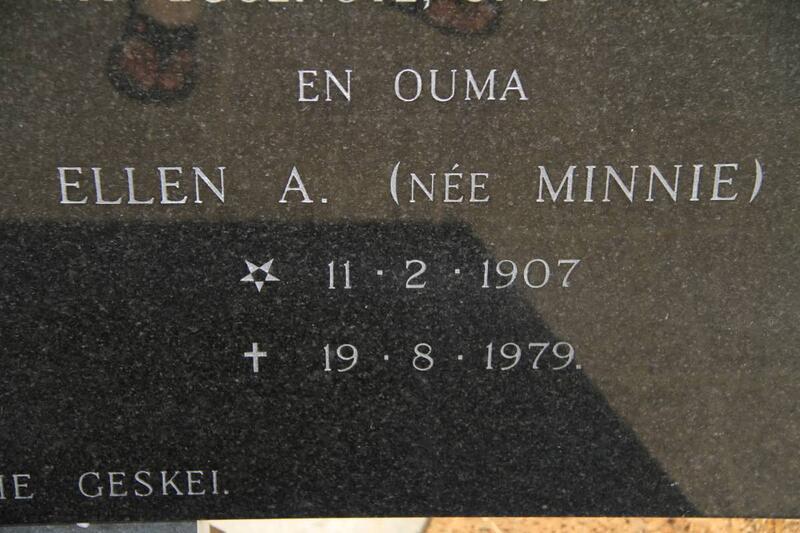 MINNIE Ellen A. 1907-1979