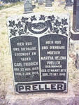 PRELLER Carl Fridrich 1869-1935 & Martha Helena BOUWER 1876-1949