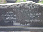 PREEZ Morkel W., du 1895-1972 & Catharina W. STEENKAMP 1900-1991