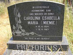 PRETORIUS Carolina Esabella Maria 1904-1987