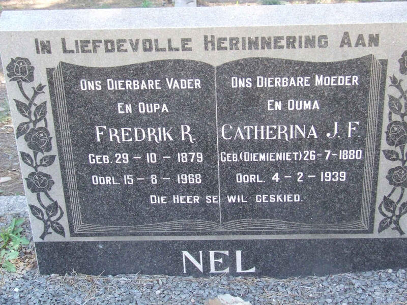 NEL Frederik R. 1879-1968 & Catherina J.F. DIEMIENIET 1880-1939