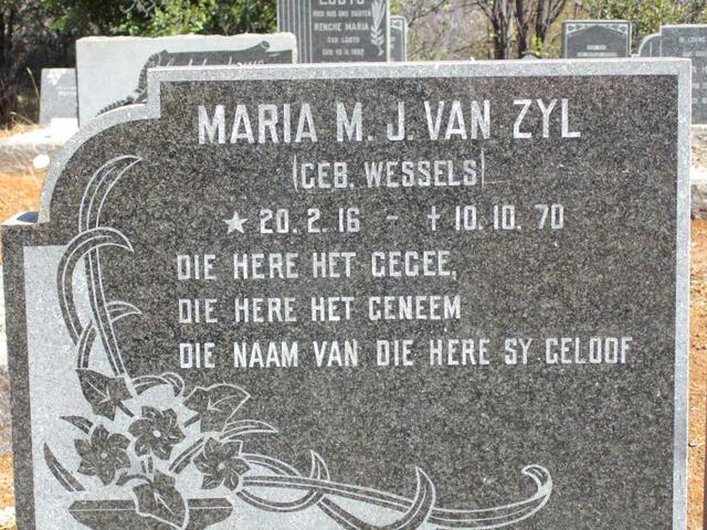 ZYL Maria M.J., van nee WESSELS 1916-1970