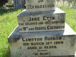 DURHAM Jane Etta, Lambton nee COCKBURN -1904