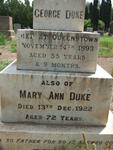 DUKE George -1893 & Mary Ann -1922