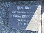 REDGARD Marina Rose nee TAIT 1937-1997