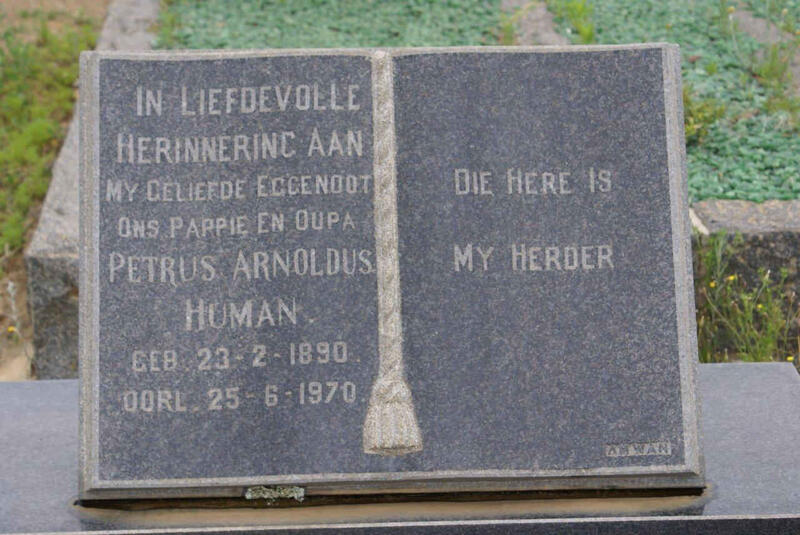 HUMAN Petrus Arnoldus 1890-1970