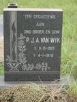 WYK Petrus Jan Albert, van 1883-1972 :: VAN WYK P.J.A. 1919-1972 