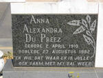 PREEZ Robert, du 1906-1980 & Anna Alexandra 1910-1982