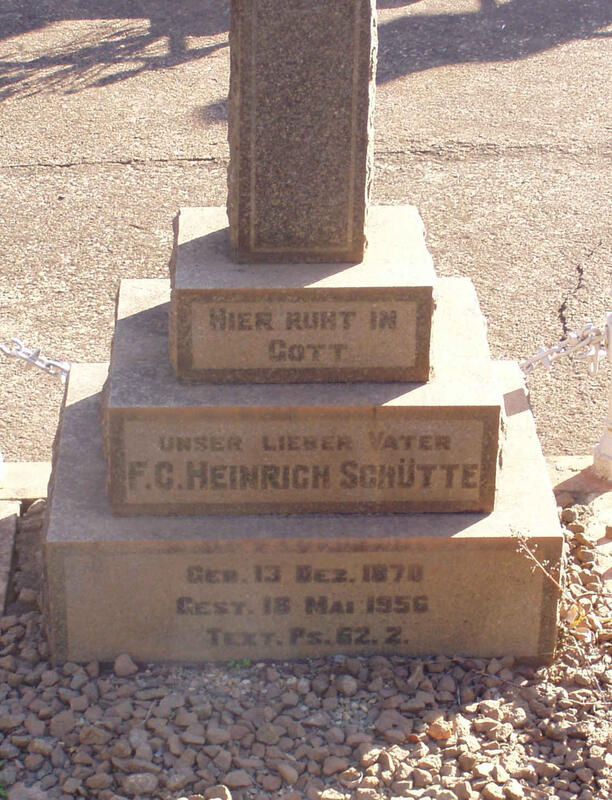 SCHUTTE F.C. Heinrich 1870-1956
