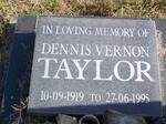 TAYLOR Dennis Vernon 1919-1995