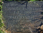 RANDALL Lennox -1950 :: RANDALL Mary -1967 :: RANDALL Harry 1970