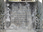 WHITE Frank Gordon -1938  & Alice Gertrude -1961