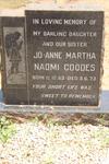 GOODES Jo-anne Martha Naomi 1963-1973