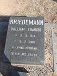 KRIEDEMANN William Francis 1918-1982