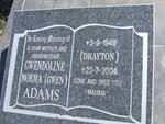 ADAMS Ernest Dale 1944-2003 & Gwendoline Norma DRAYTON 1948-2004 