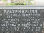 BRUNN Frederick G. 1866-1936 & Susanna R. KALTEN 1870-1956