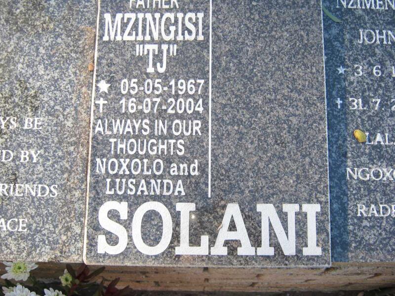 SOLANI Mzingisi 1967-2004