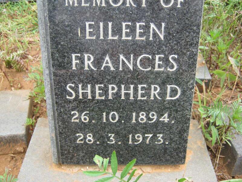 SHEPHERD Eileen Frances 1894-1973