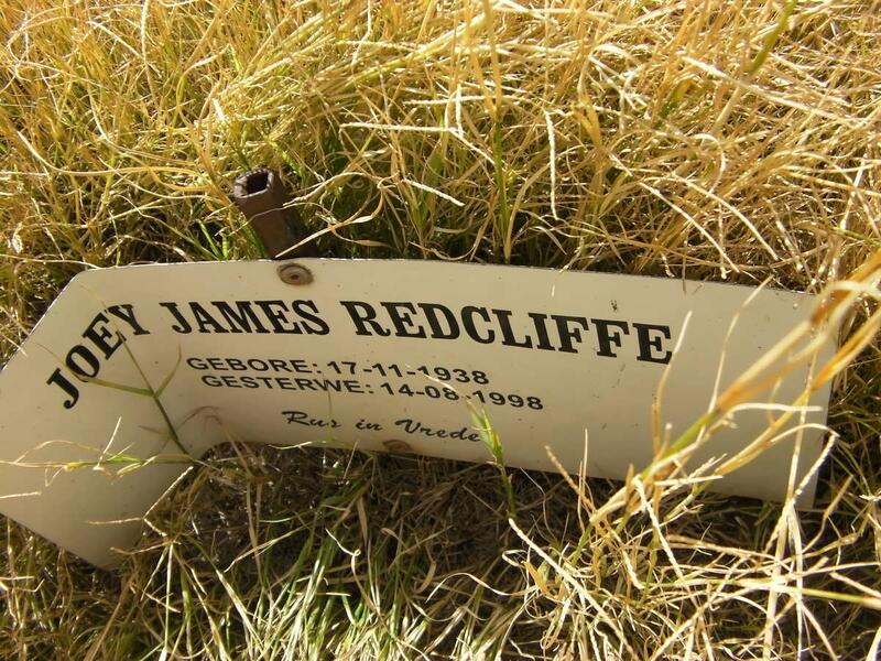 REDCLIFFE Joey James 1938-1998