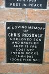 RIDSDALE Chris -1983