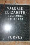 PURVES Valerie Elizabeth 1934-1982