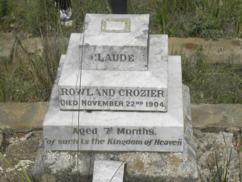 CROZIER Claude Rowland -1904