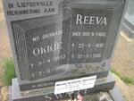 SWART Okkie 1933-1990 & Reeva Jeanette FERREIRA voorheen VAN BEEMSTER? nee VERMAAK 1932-2001