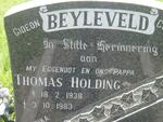 BEYLEVELD Thomas Holding 1938-1983
