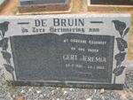 BRUIN Gert Jeremia, de 1881-1963