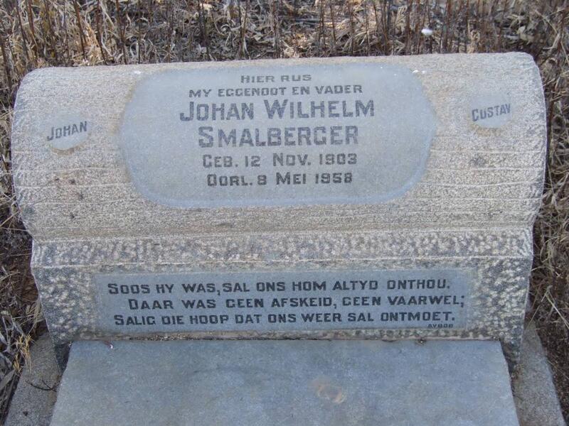 SMALBERGER Johan Wilhelm 1903-1958