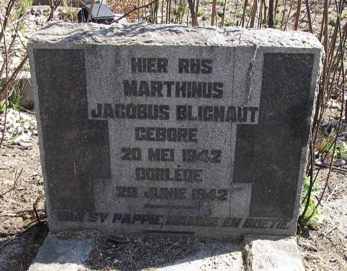 BLIGNAUT Marthinus Jacobus 1942-1942