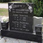 KEMP James Ignatius 1899-1946 & Aletta Francina 1901-1980