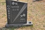 GORDON Thys 1939- & Nonnie 1942-1996